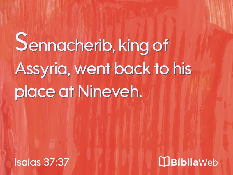 Isaías 37:37 em imagem para compartilhar