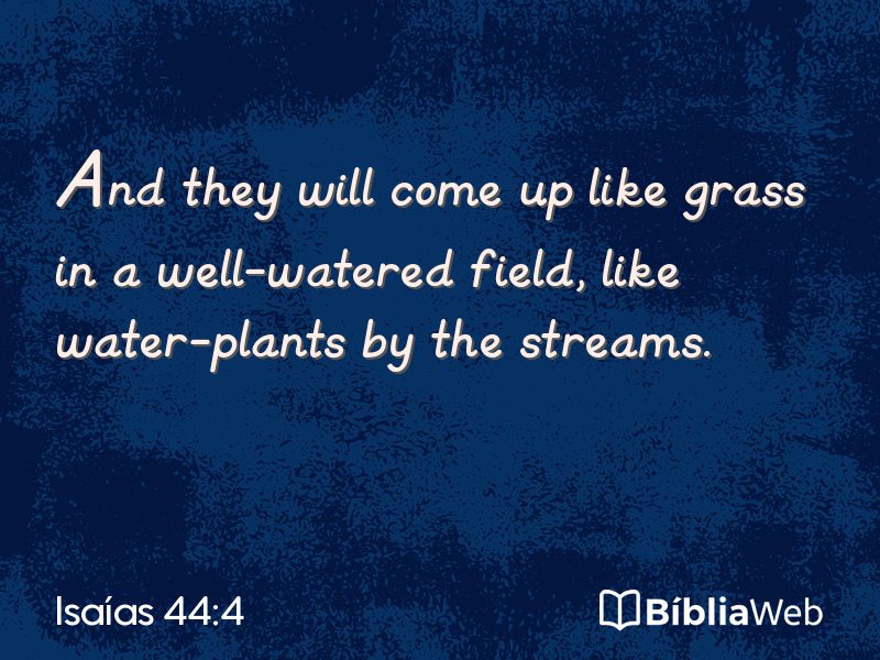 Isaías 44:4 em imagem para compartilhar