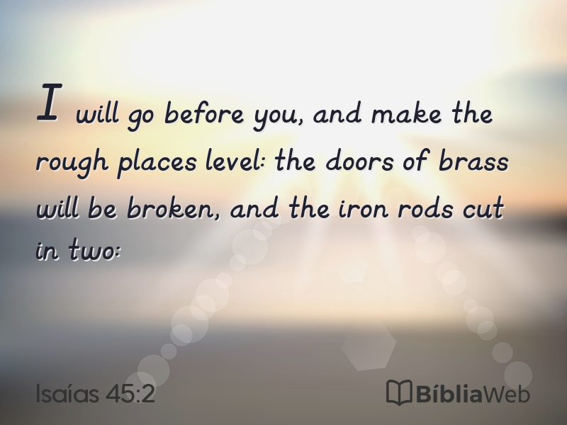 Isaías 45:2 em imagem para compartilhar