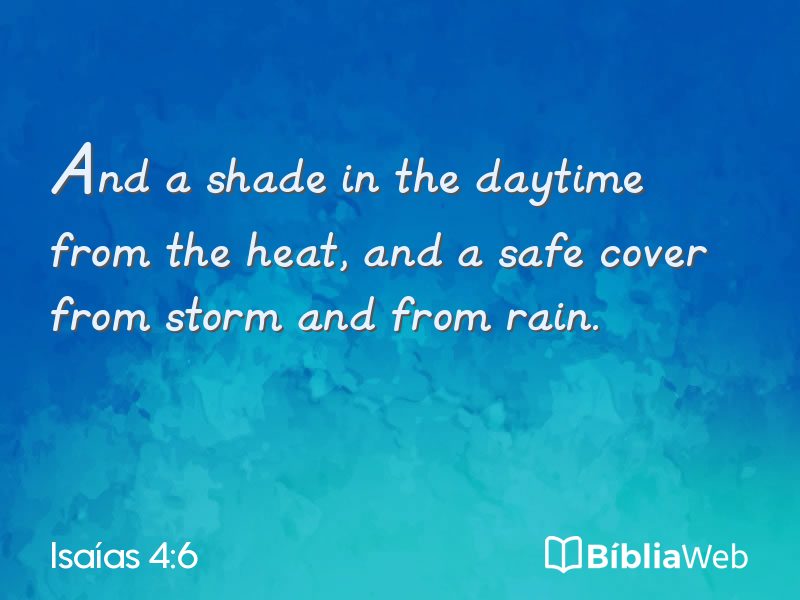 Isaías 4:6 em imagem para compartilhar