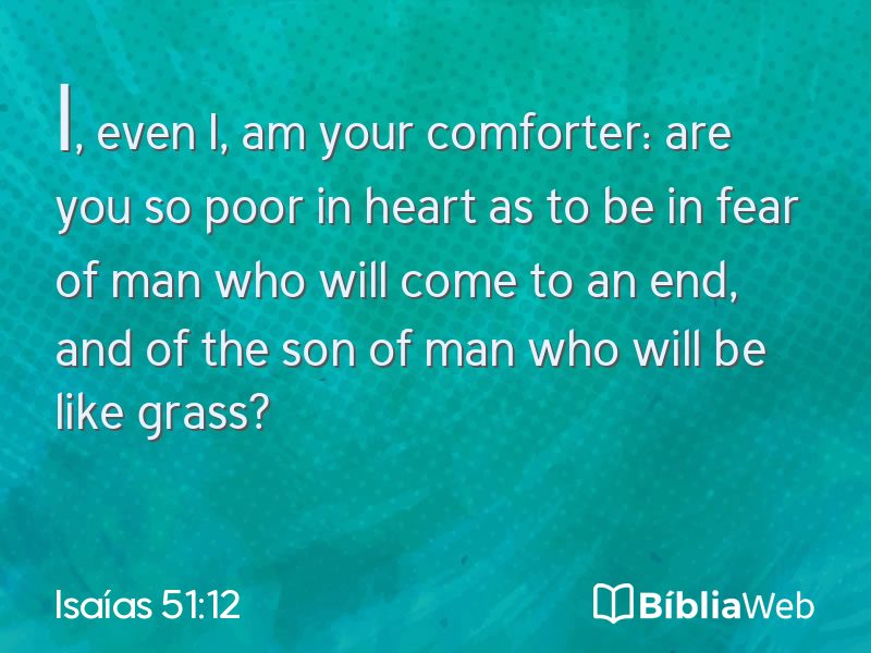 Isaías 51:12 em imagem para compartilhar