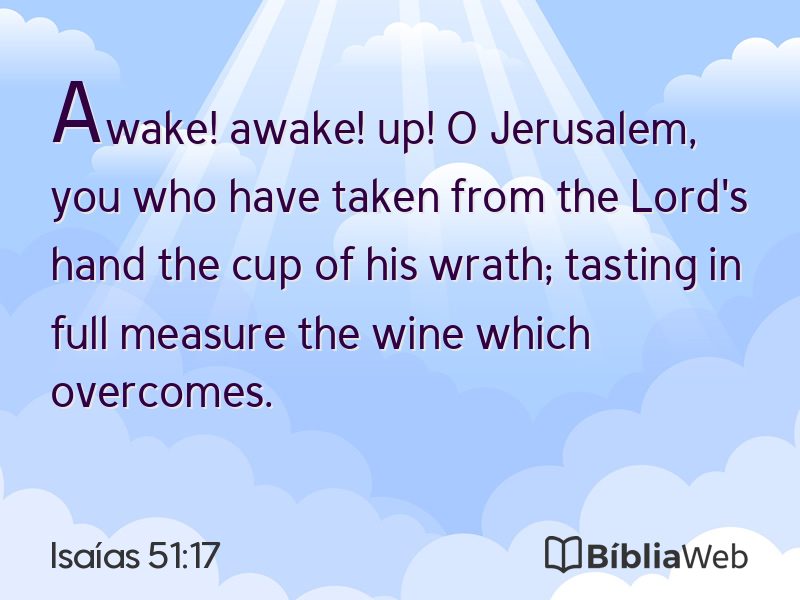 Isaías 51:17 em imagem para compartilhar