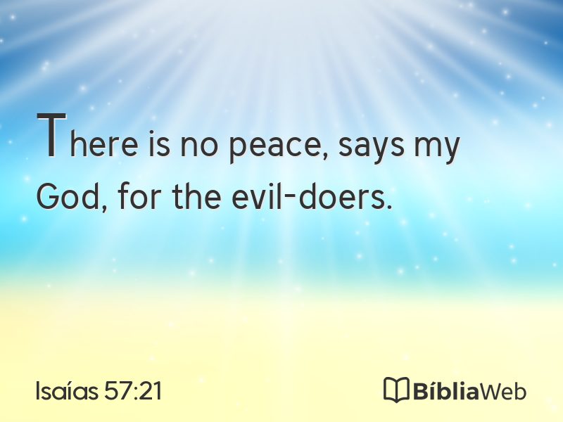 Isaías 57:21 em imagem para compartilhar