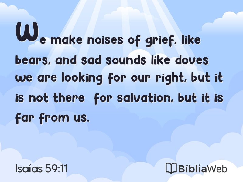 Isaías 59:11 em imagem para compartilhar