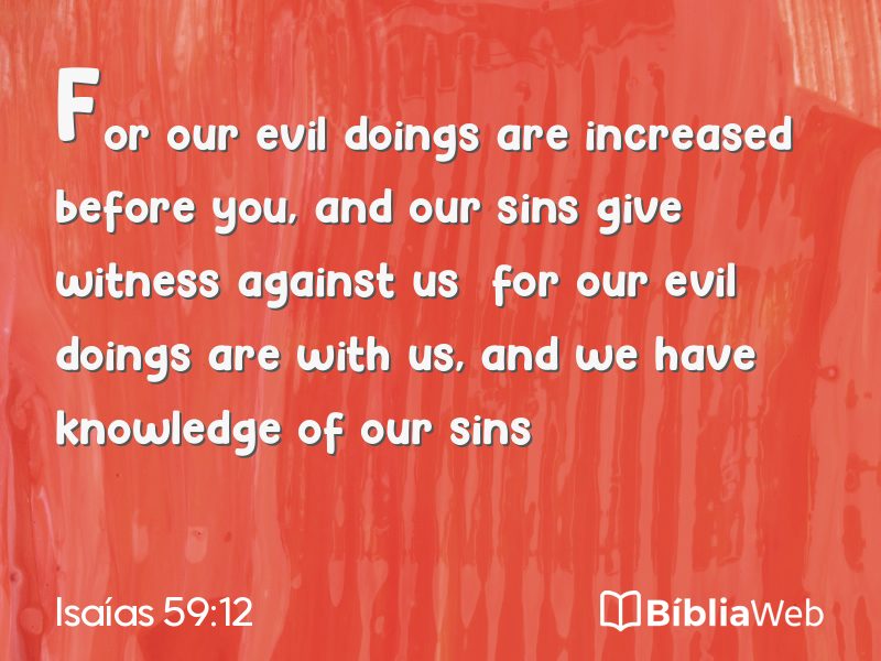 Isaías 59:12 em imagem para compartilhar