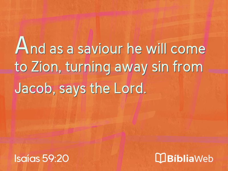 Isaías 59:20 em imagem para compartilhar