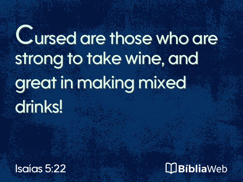 Isaías 5:22 em imagem para compartilhar