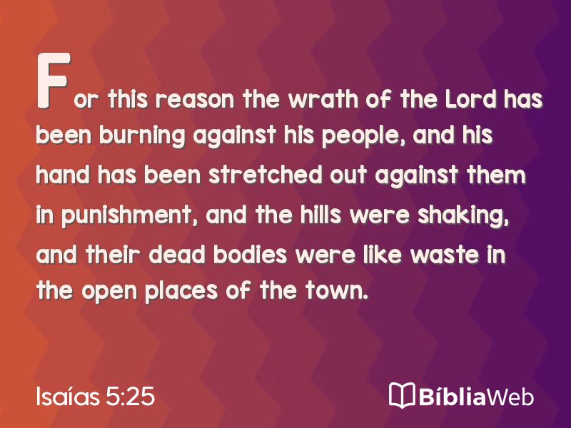 Isaías 5:25 em imagem para compartilhar