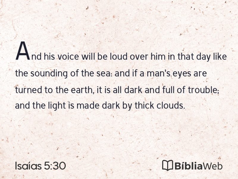 Isaías 5:30 em imagem para compartilhar