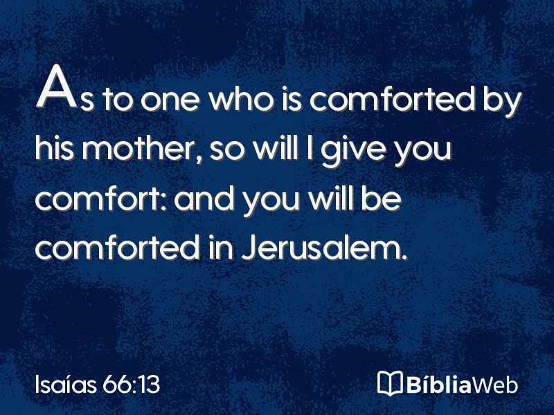 Isaías 66:13 em imagem para compartilhar