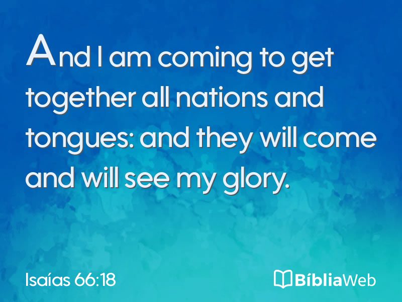 Isaías 66:18 em imagem para compartilhar