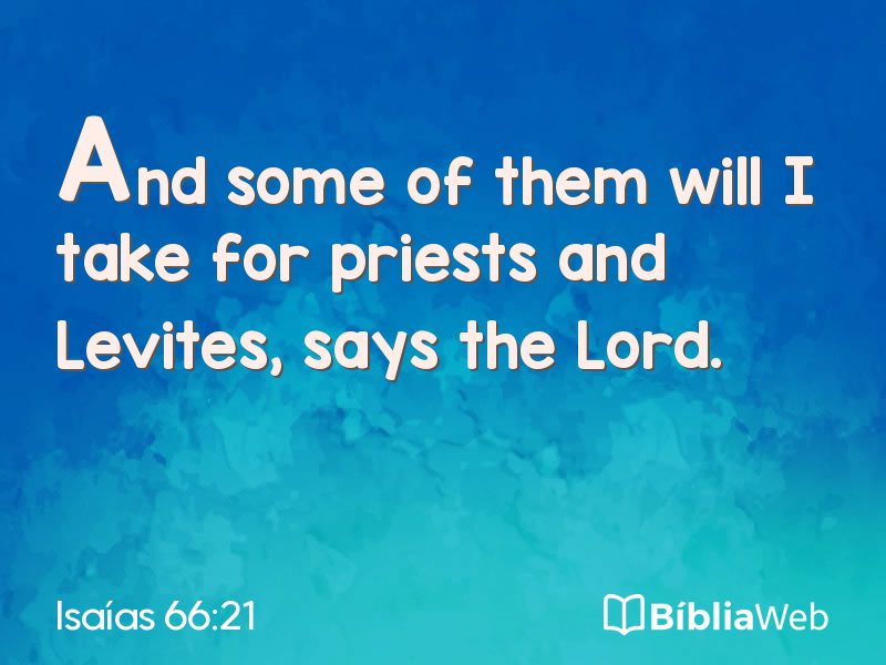 Isaías 66:21 em imagem para compartilhar