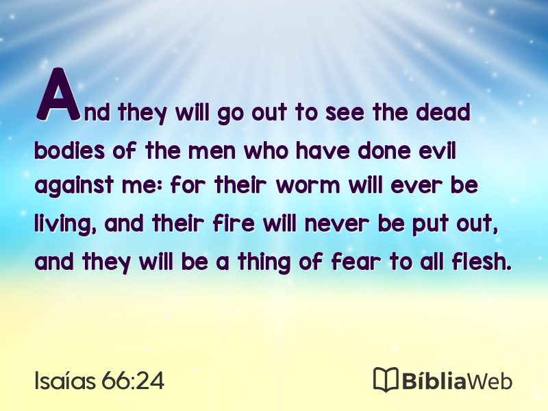 Isaías 66:24 em imagem para compartilhar