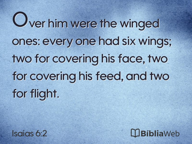 Isaías 6:2 em imagem para compartilhar
