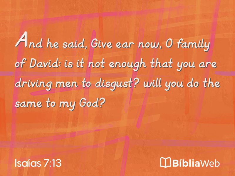 Isaías 7:13 em imagem para compartilhar