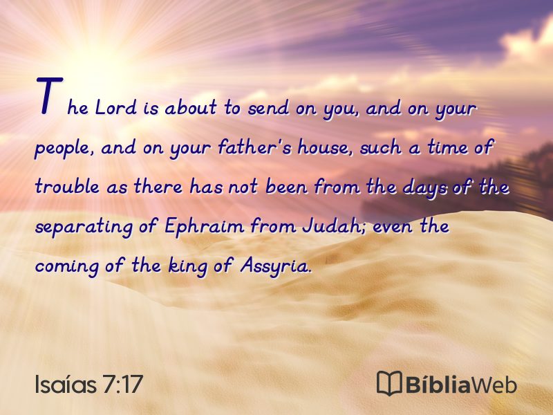 Isaías 7:17 em imagem para compartilhar