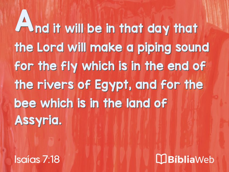 Isaías 7:18 em imagem para compartilhar