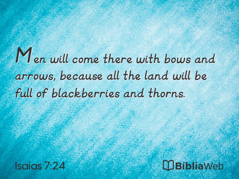 Isaías 7:24 em imagem para compartilhar
