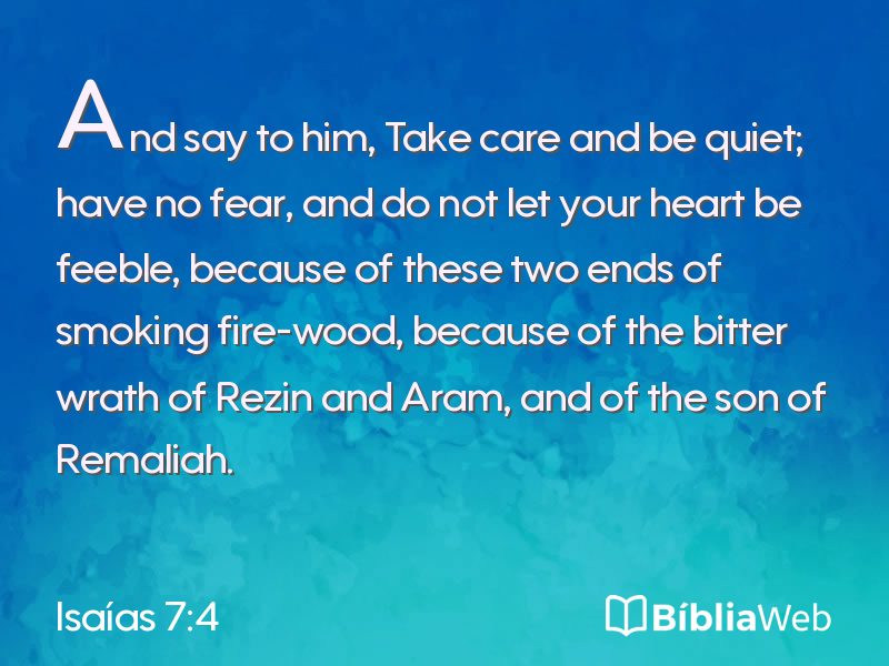 Isaías 7:4 em imagem para compartilhar