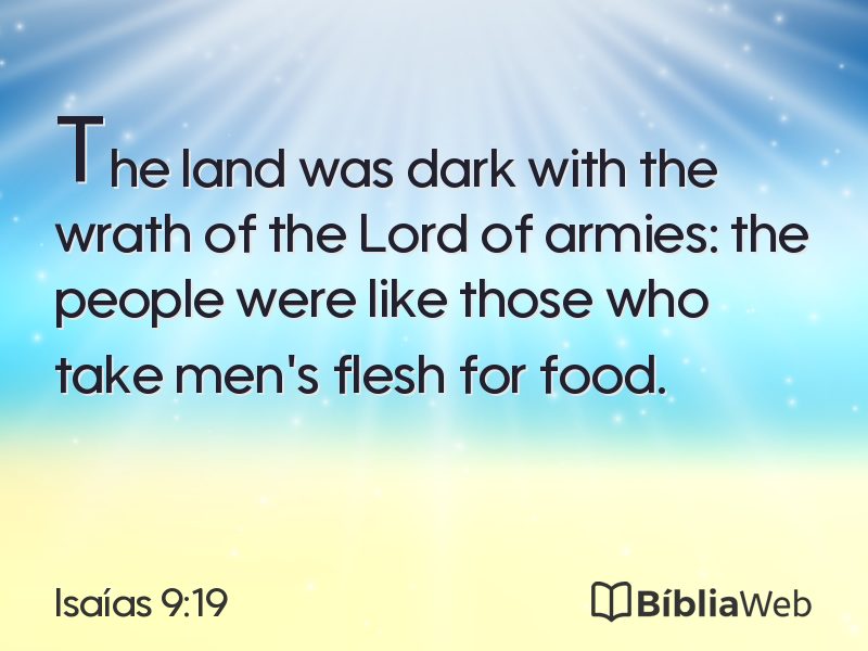 Isaías 9:19 em imagem para compartilhar