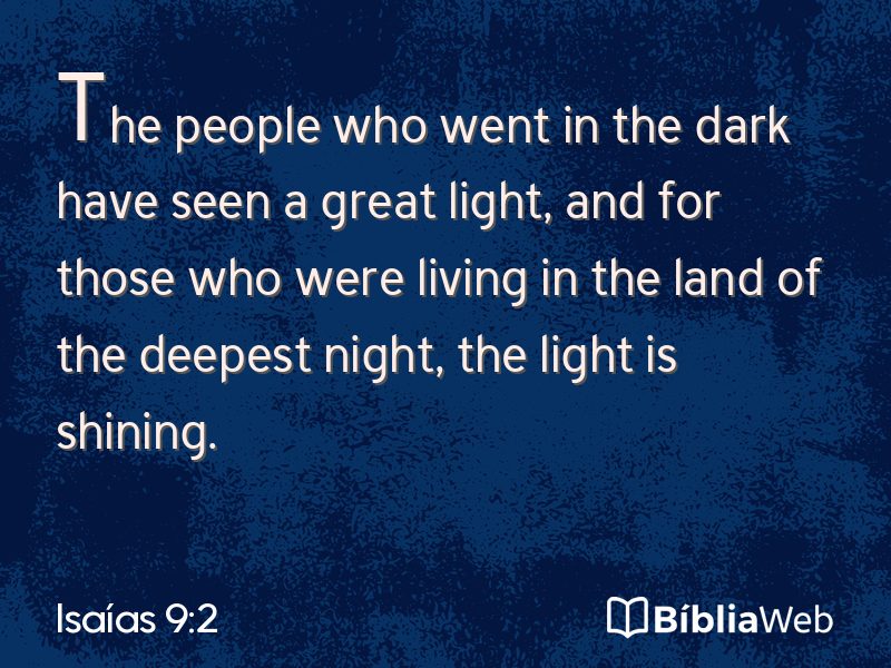 Isaías 9:2 em imagem para compartilhar