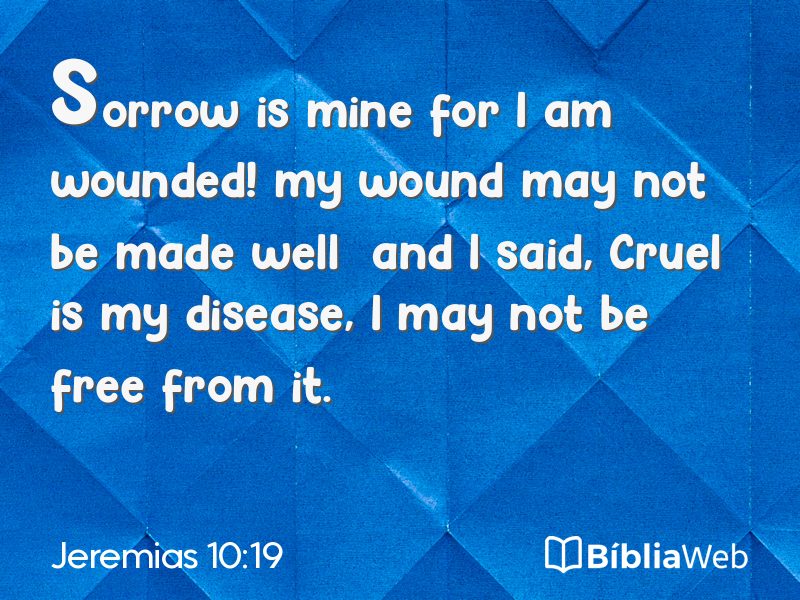 Jeremias 10:19 em imagem para compartilhar