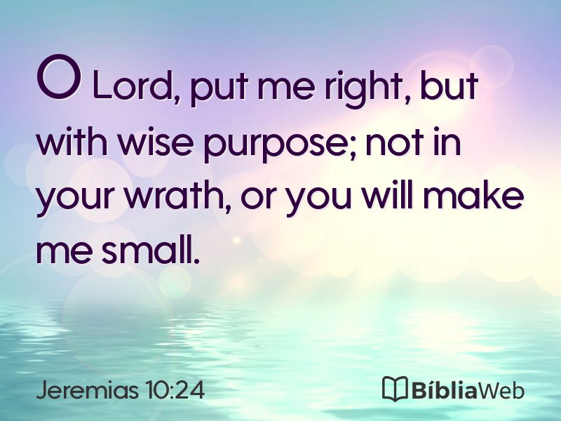 Jeremias 10:24 em imagem para compartilhar