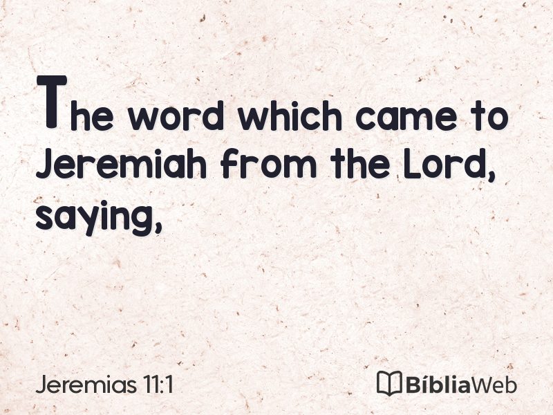Jeremias 11:1 em imagem para compartilhar