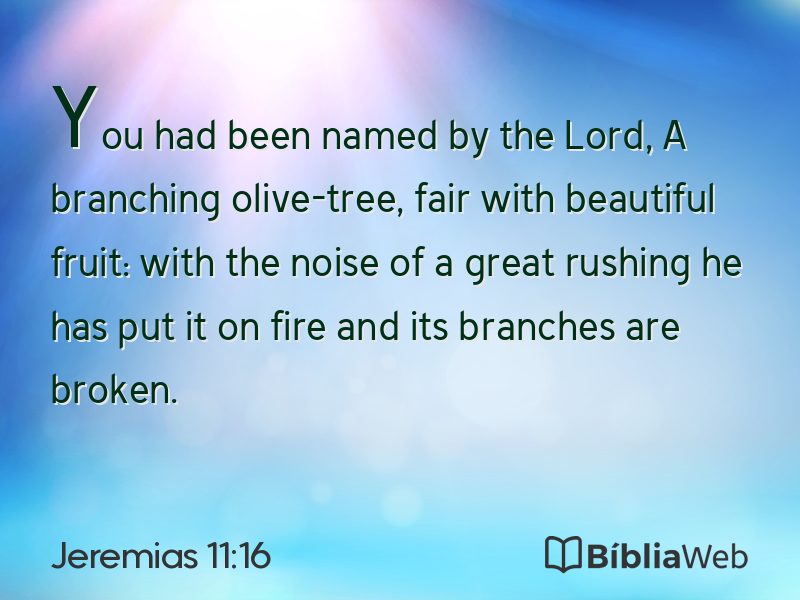 Jeremias 11:16 em imagem para compartilhar