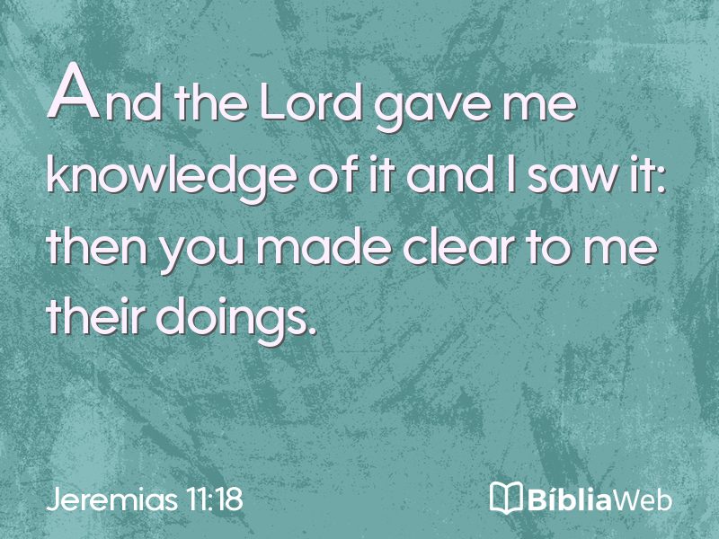 Jeremias 11:18 em imagem para compartilhar