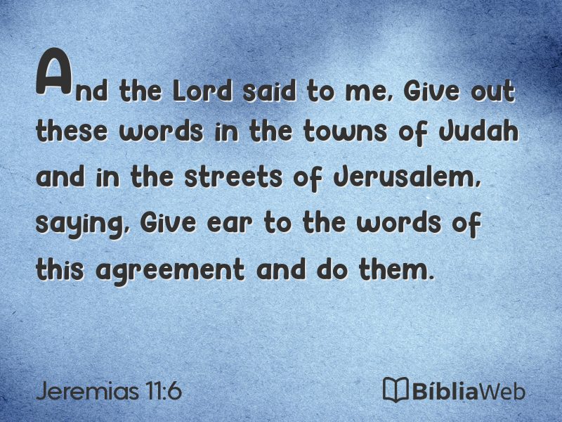 Jeremias 11:6 em imagem para compartilhar