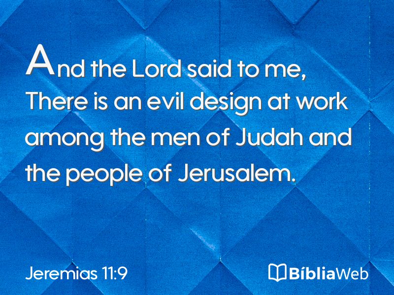 Jeremias 11:9 em imagem para compartilhar