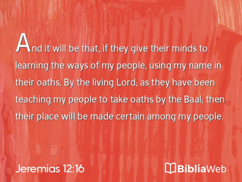 Jeremias 12:16 em imagem para compartilhar