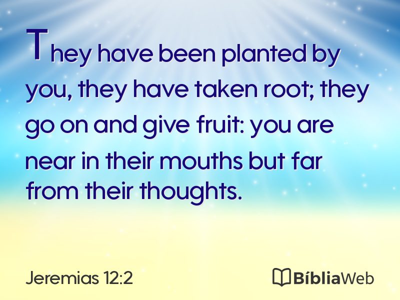 Jeremias 12:2 em imagem para compartilhar