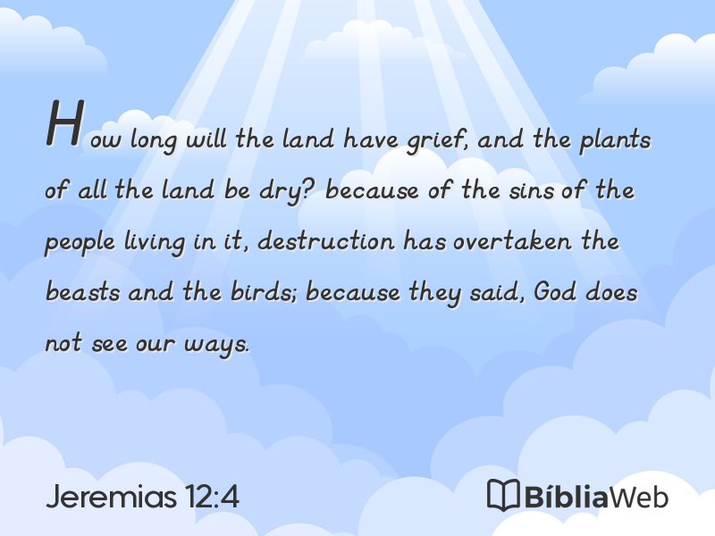Jeremias 12:4 em imagem para compartilhar