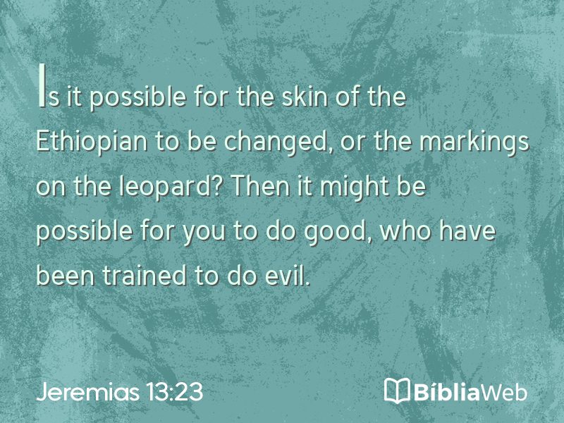 Jeremias 13:23 em imagem para compartilhar