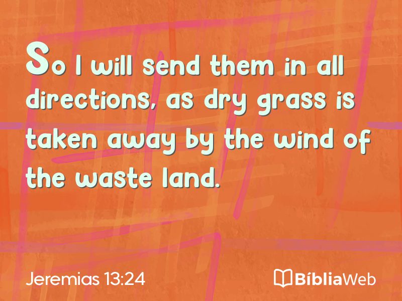 Jeremias 13:24 em imagem para compartilhar