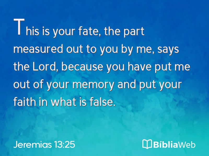 Jeremias 13:25 em imagem para compartilhar