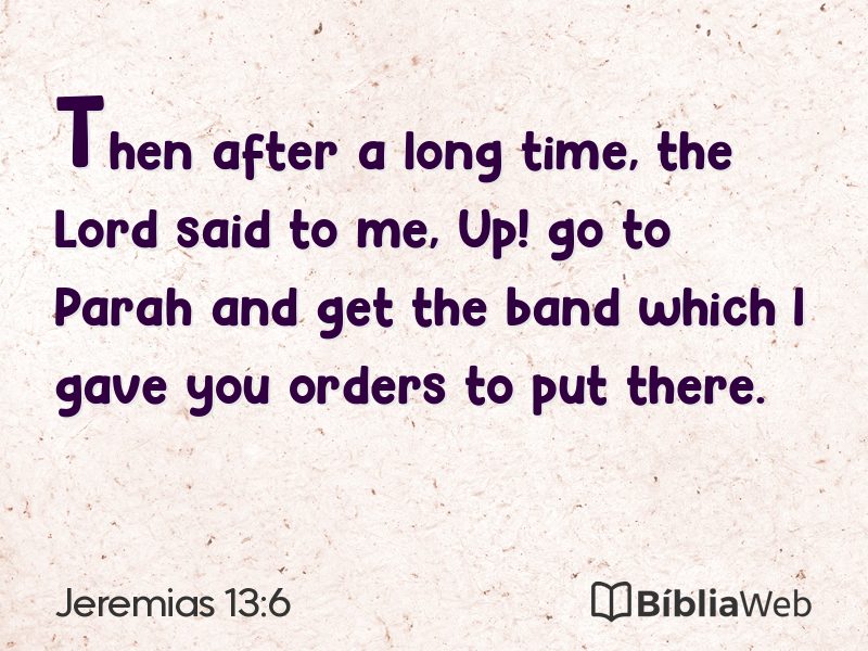 Jeremias 13:6 em imagem para compartilhar