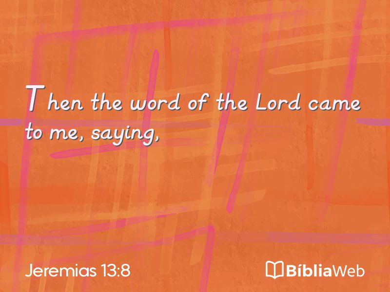 Jeremias 13:8 em imagem para compartilhar