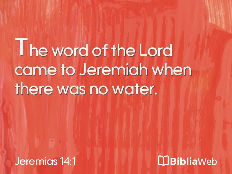 Jeremias 14:1 em imagem para compartilhar