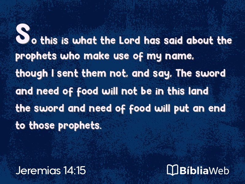 Jeremias 14:15 em imagem para compartilhar