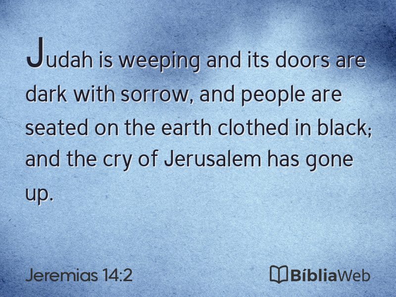 Jeremias 14:2 em imagem para compartilhar