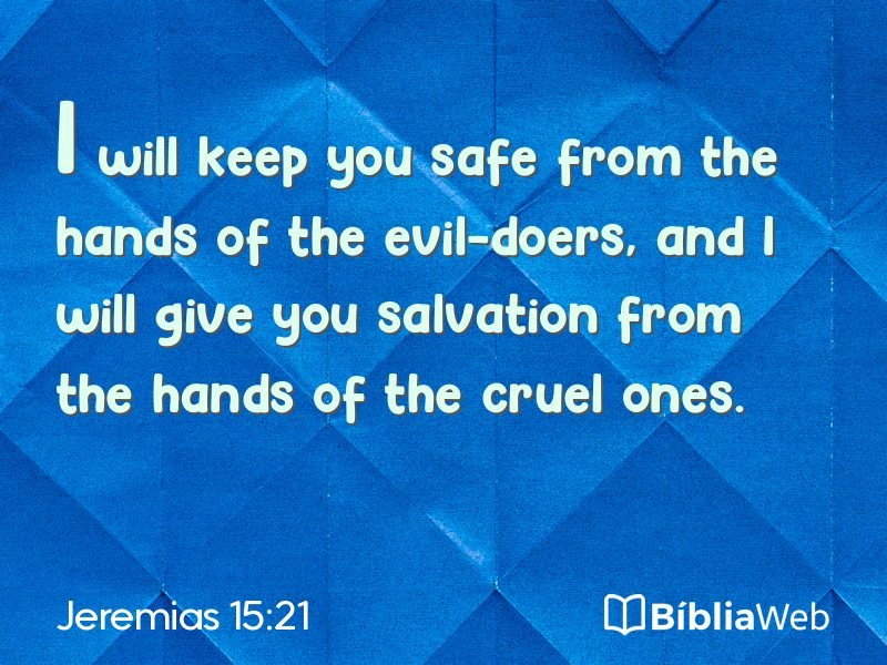 Jeremias 15:21 em imagem para compartilhar