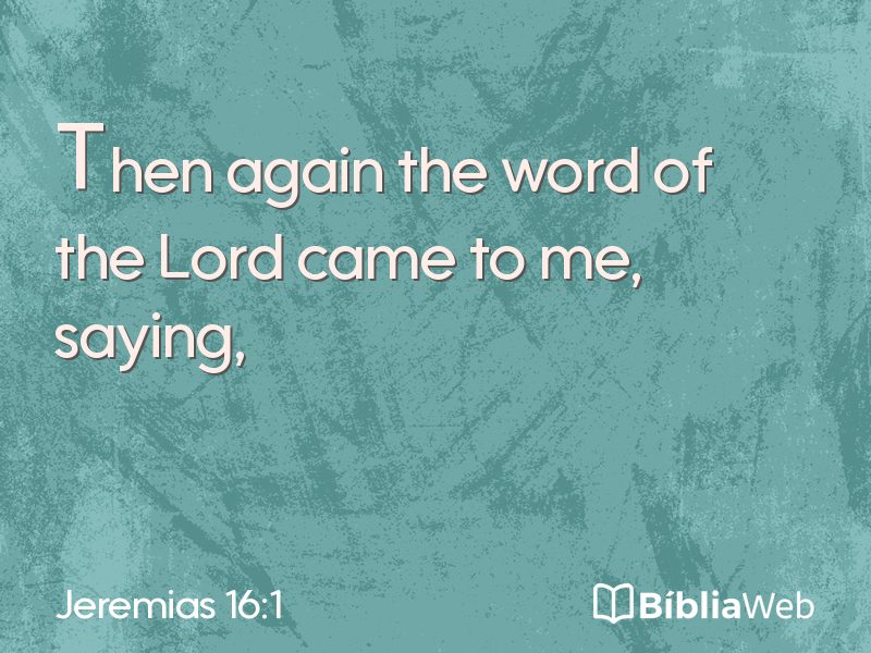 Jeremias 16:1 em imagem para compartilhar