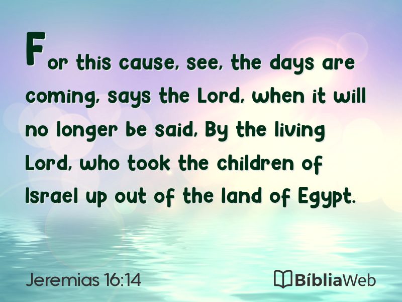 Jeremias 16:14 em imagem para compartilhar
