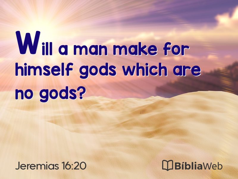 Jeremias 16:20 em imagem para compartilhar