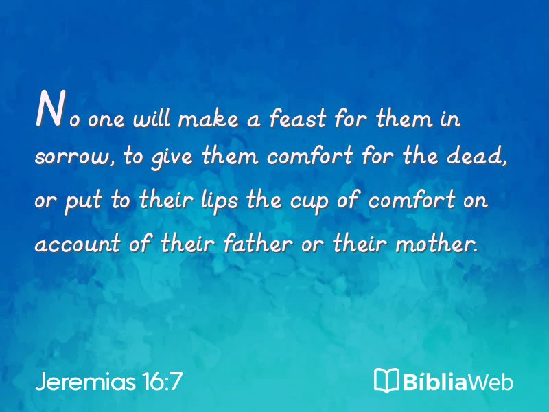 Jeremias 16:7 em imagem para compartilhar