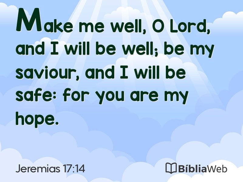 Jeremias 17:14 em imagem para compartilhar