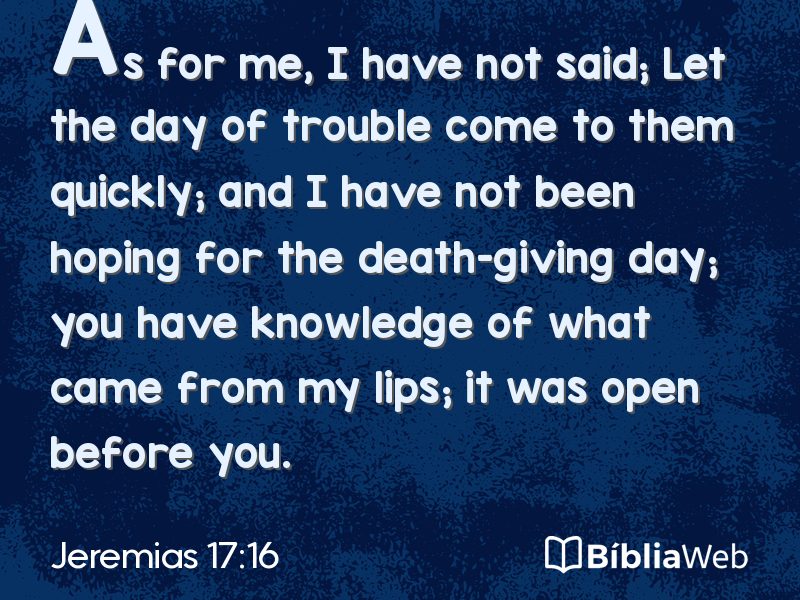 Jeremias 17:16 em imagem para compartilhar